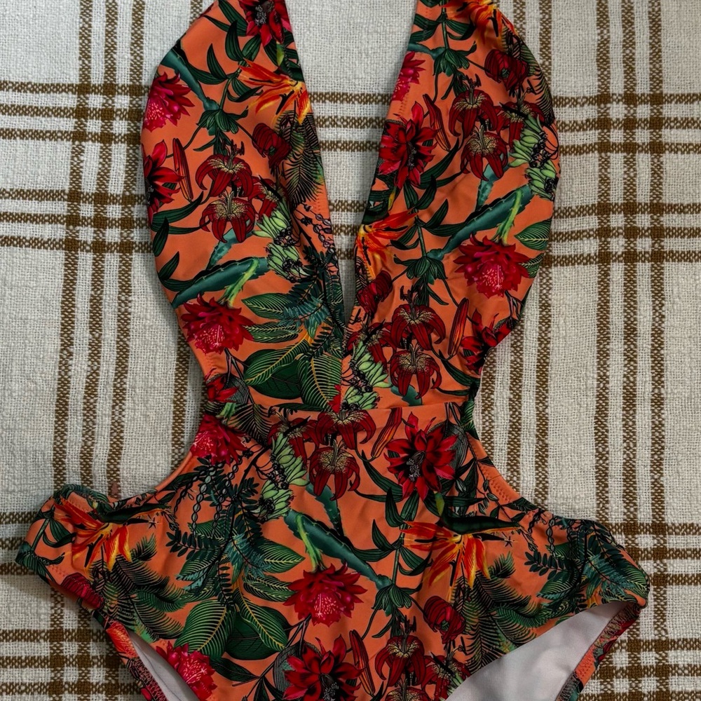 Express Multicolor Floral Swimsuit